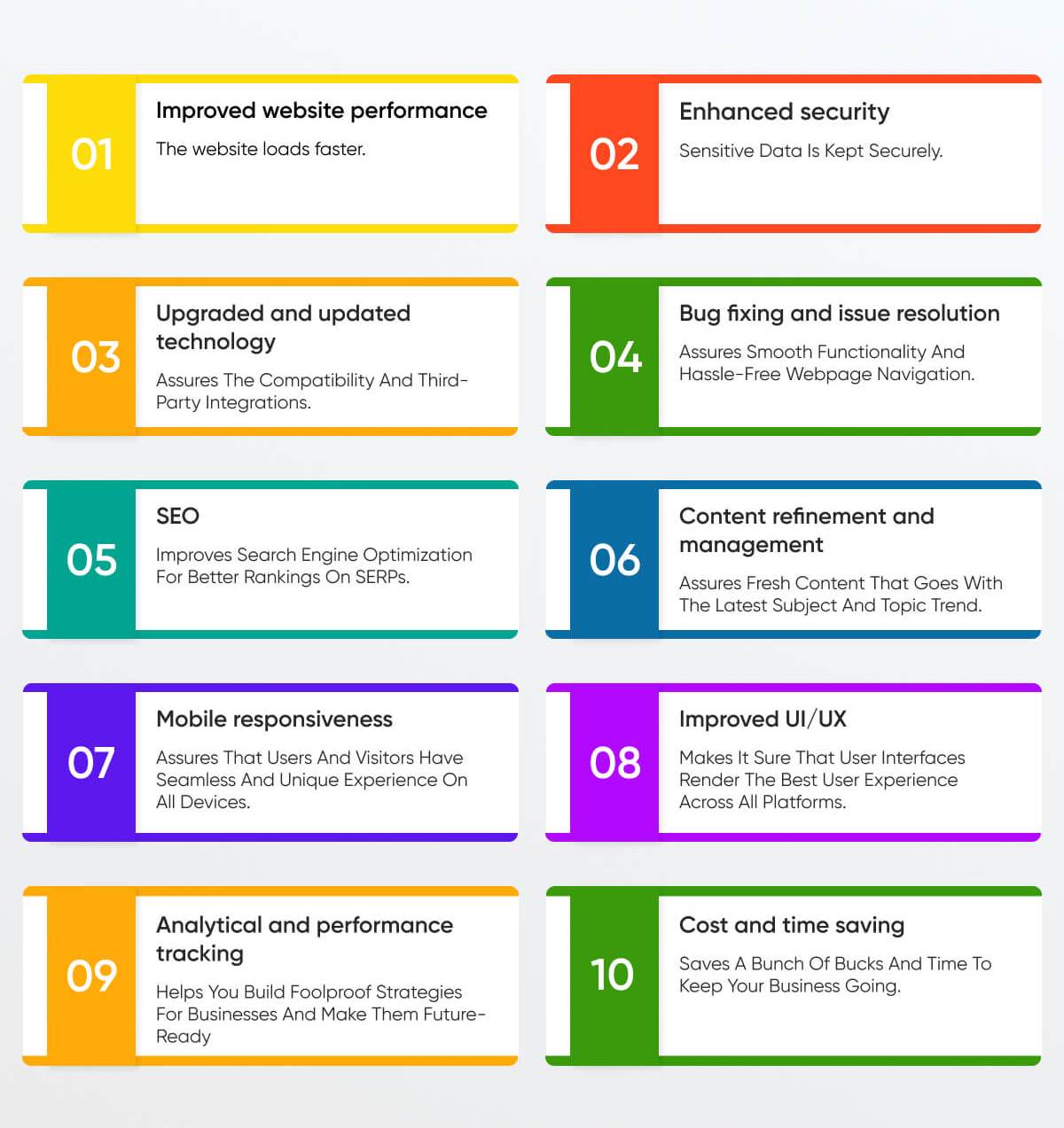 benefits of website maintenance services